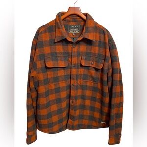 Jachs New York Quilted Plaid Shirt Jacket Shacket Wool Blend Size XXL